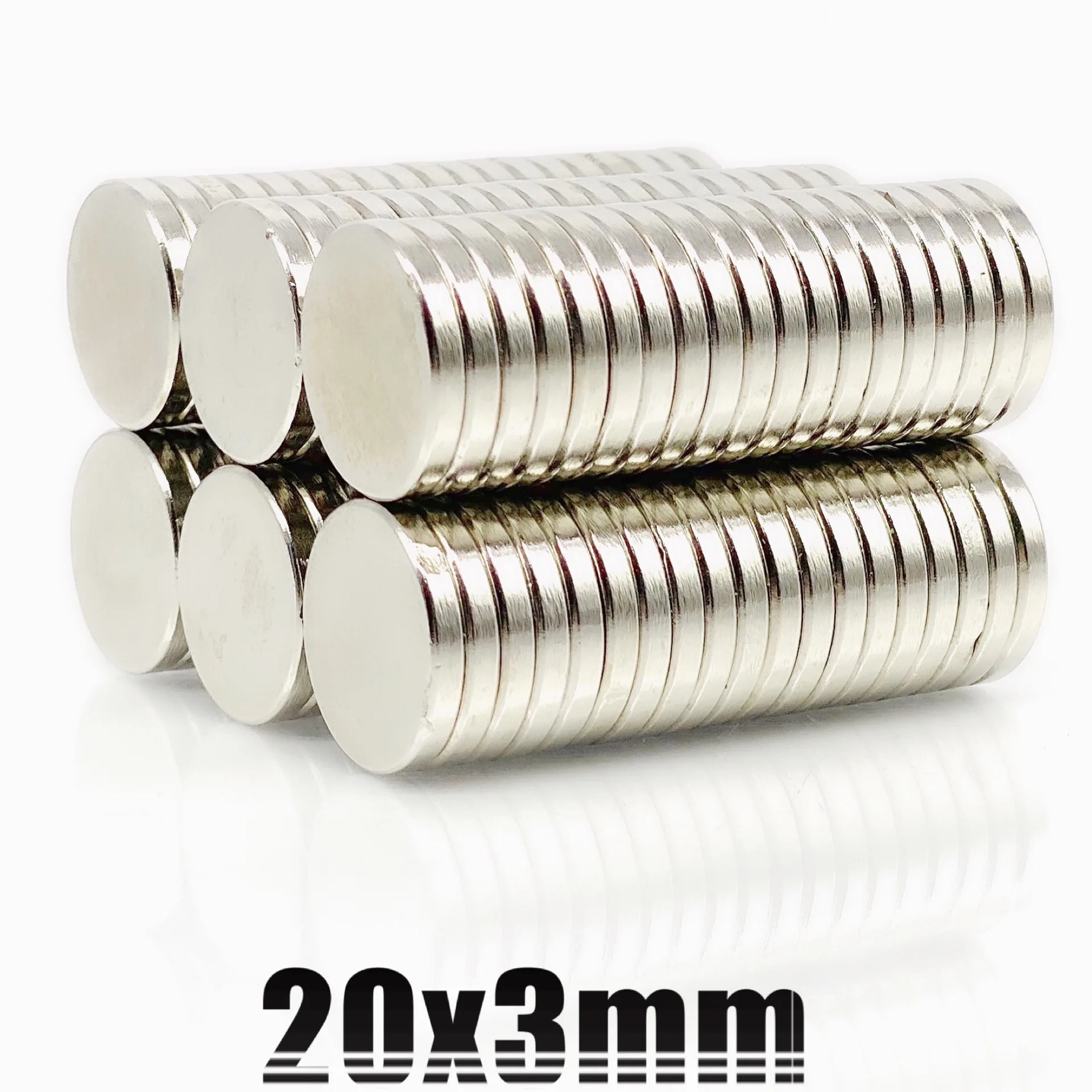 Imã Neodímio Disco Magnético N35 20 x 20 mm Super Forte Potente - All