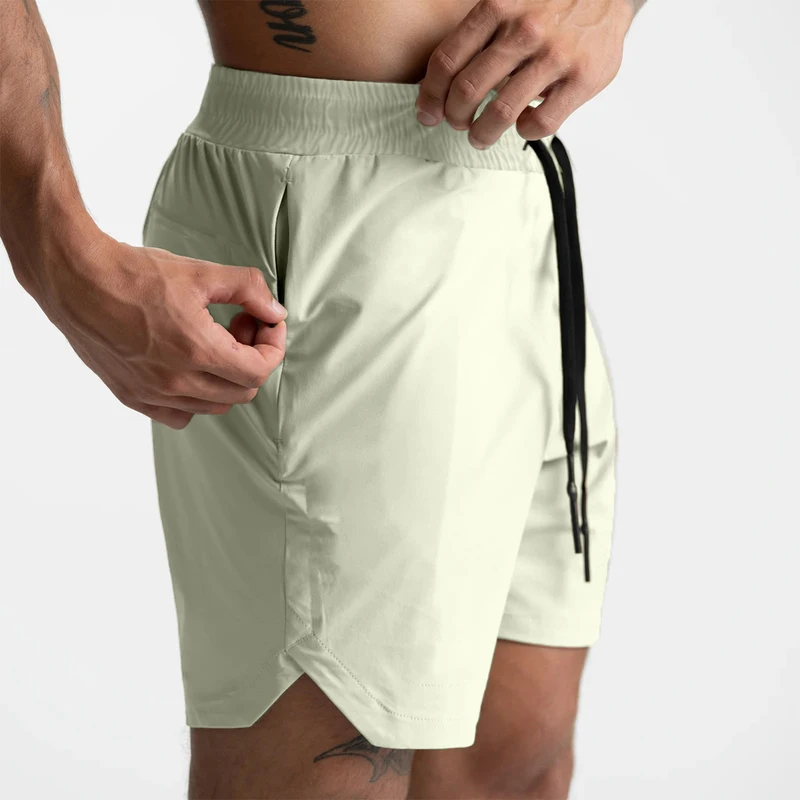 Men's Running Shorts Single-Layer Woven Quick Dry Gym