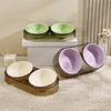 Durable Elevated Dual Bowl Feeder | Raised Pet Feeding Station with Non-Slip Stand, Easy Feeding for Cats & Small Dogs 6