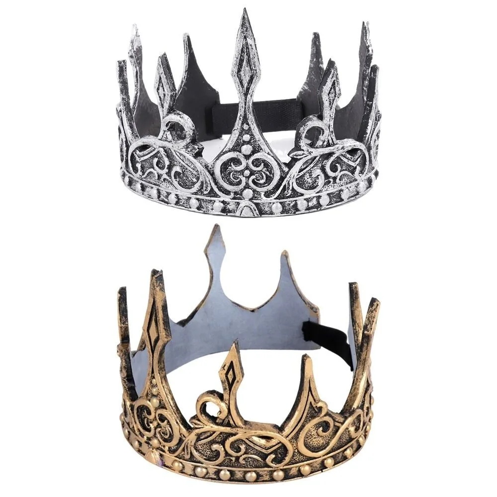 Bufenia King Crown Crown Soft Halloween Men's Stage Performance Costume Accessories