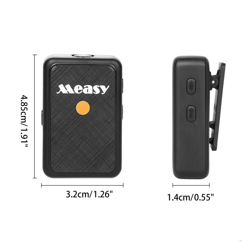 

V81 2.4G Wireless Lavalier Microphone Transmitter Receiver for Vlogging Live Broadcast Streaming Video for Action Cameras
