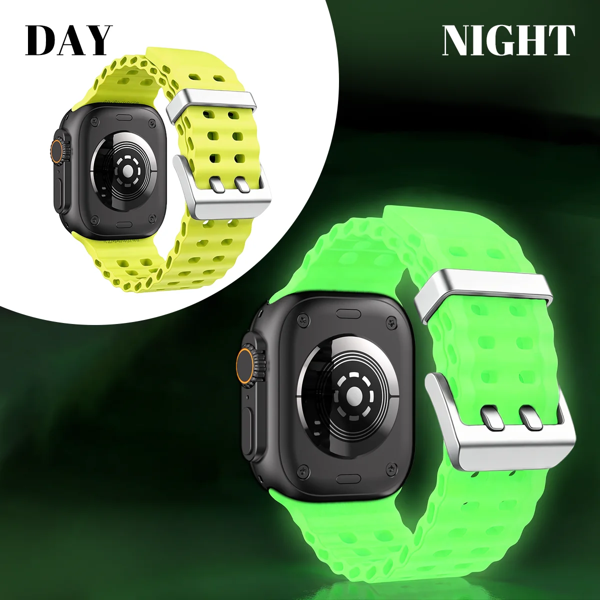 Luminous Ocean Element Silicone Watch Band