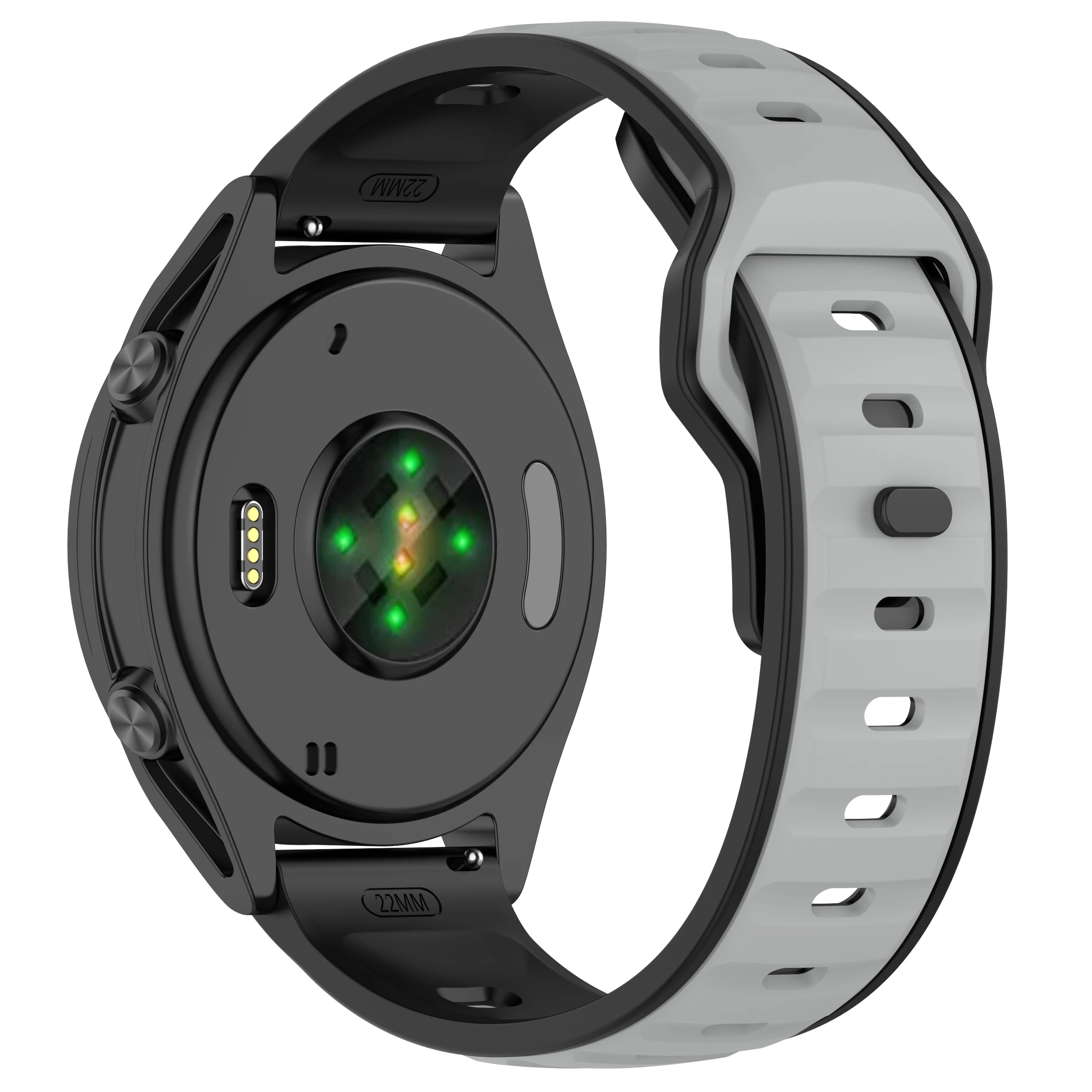 Silicone Sport Wristband Strap, 20/22mm – Enhanced Comfort and Durability