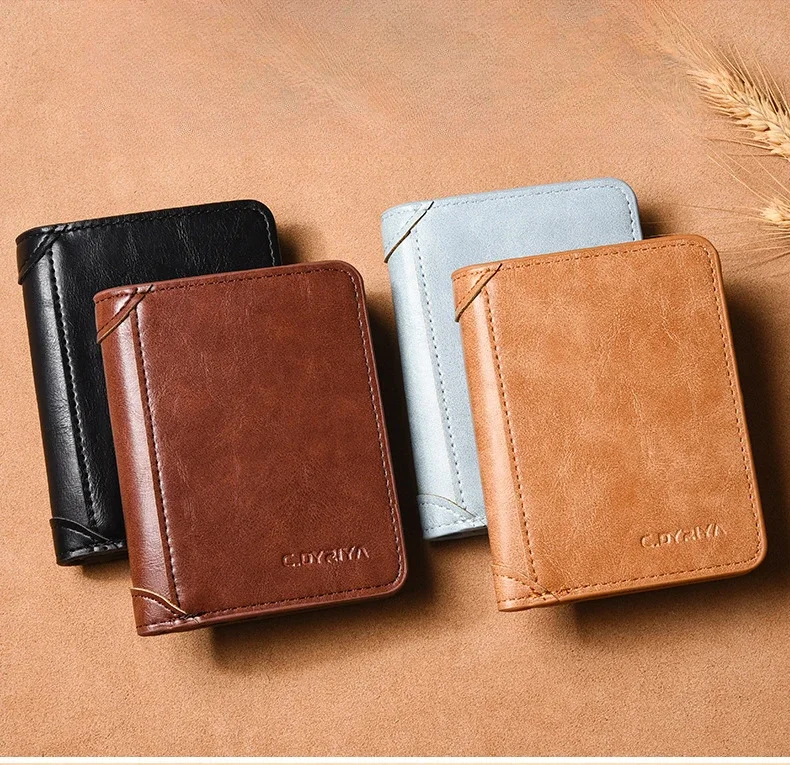 Luxus Designer Herren Geldbörse PU Leder Kreditkarteninhaber Geldbörse für Männer Karteninhaber Geldbörsen Männliche Handtasche – Detail 4