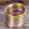 7/9/12Pcs Set Fashion Stainless Steel Bangle Set Arrival Plated 8.5inch Length Inner Diameter 68mm For Jewelry Making Parts 2