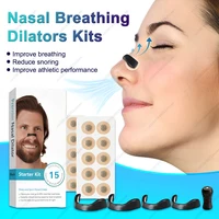 Breathing Nasal Strip Starter Kit Nasal Dilator extender Boost Oxygen Breath Refill Tabs Improve Sleep Quality Snoring Solution 1