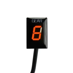 Waterproof Motorcycle Gear Indicator Display (Orange)