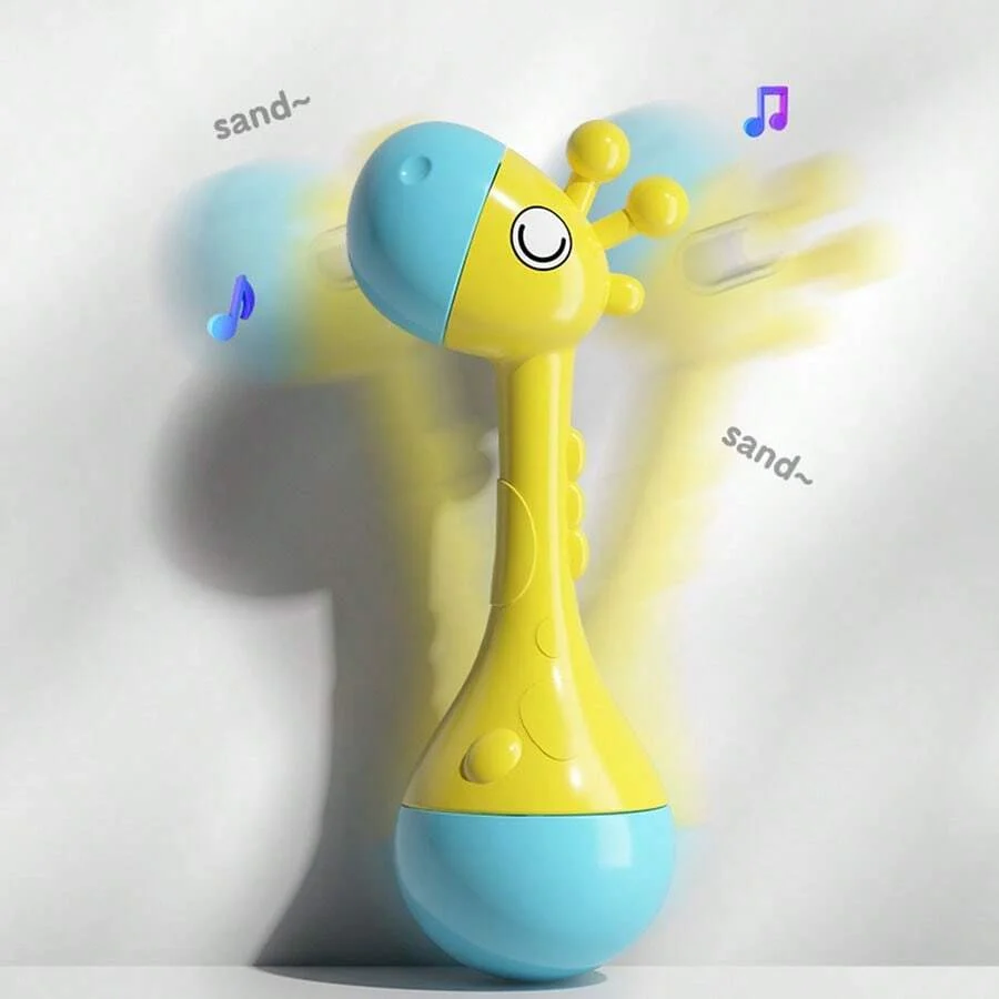 Baby's First Hand Rattle , Baby Educational Toys, Gift For Baby Hand Rattle Plastic, Early Childhood Toys, Soft Sound 4