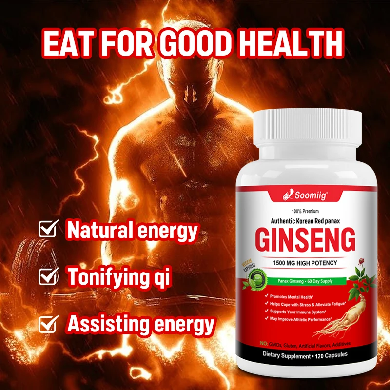 

Soomiig Ginseng Extract, Boosts Energy, Focus, Mood & Performance, Improves Health, Fights Fatigue, Boosts Blood Flow