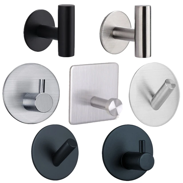 1 pz Set di accessori da bagno in acciaio inossidabile argento porta  asciugamani porta carta igienica porta asciugamani gancio accessori da bagno  - AliExpress