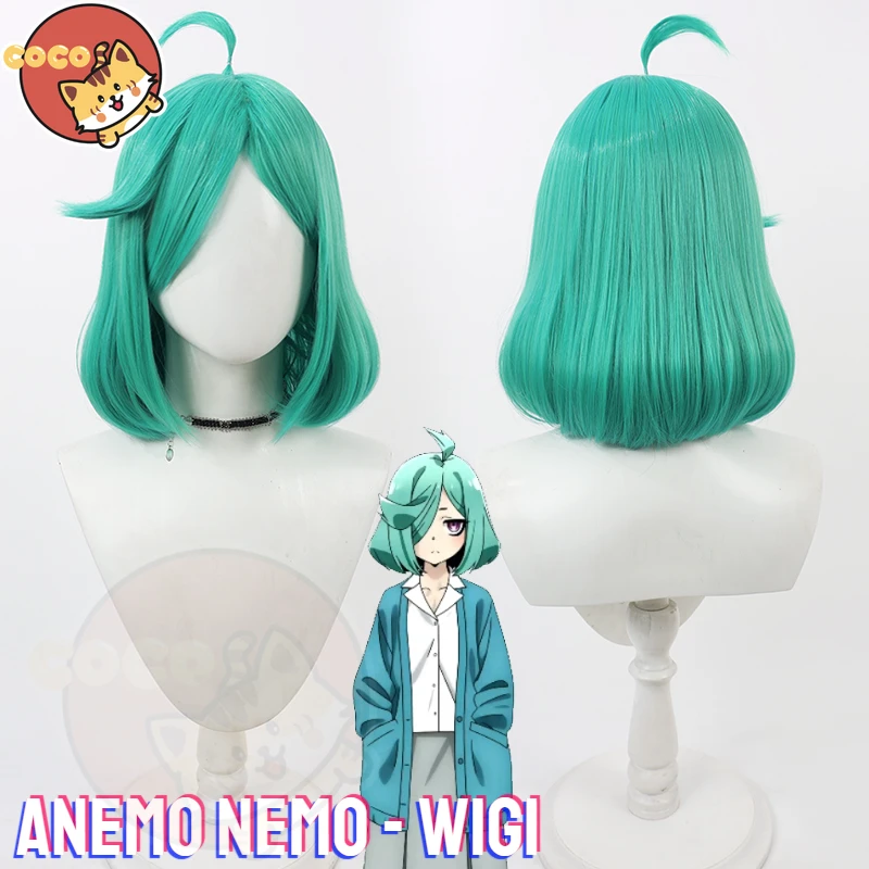 Mahou Shoujo Ni Akogarete Anemo Nemo Parrucca Cosplay Anime Mahou Shoujo Ni Akogarete Anemo Cos Verde Parrucca Di Media Lunghezza Cocos