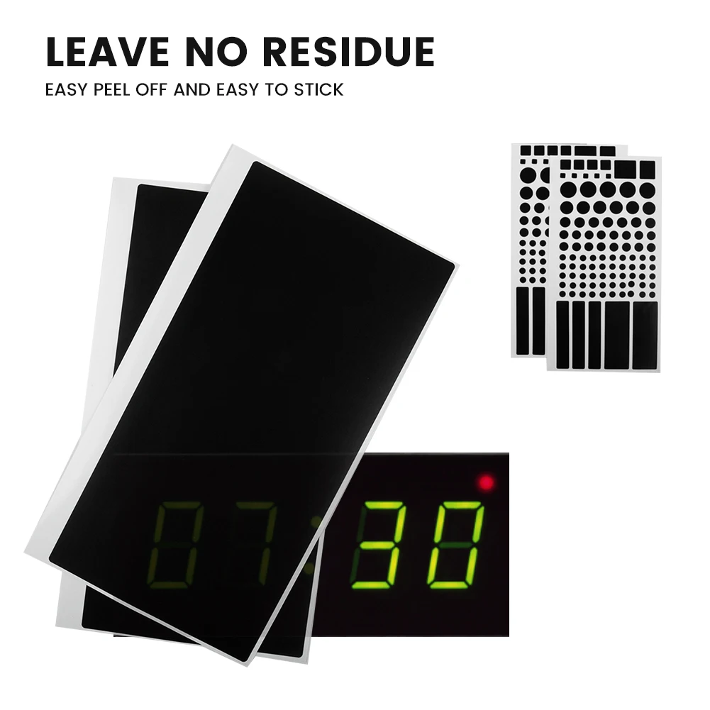 

Blackout Stickers Car Stickers LED LED Lights PVC 2 Button Stickers 2 Full Stickers 4 Sheets Electronics Auto Accessories