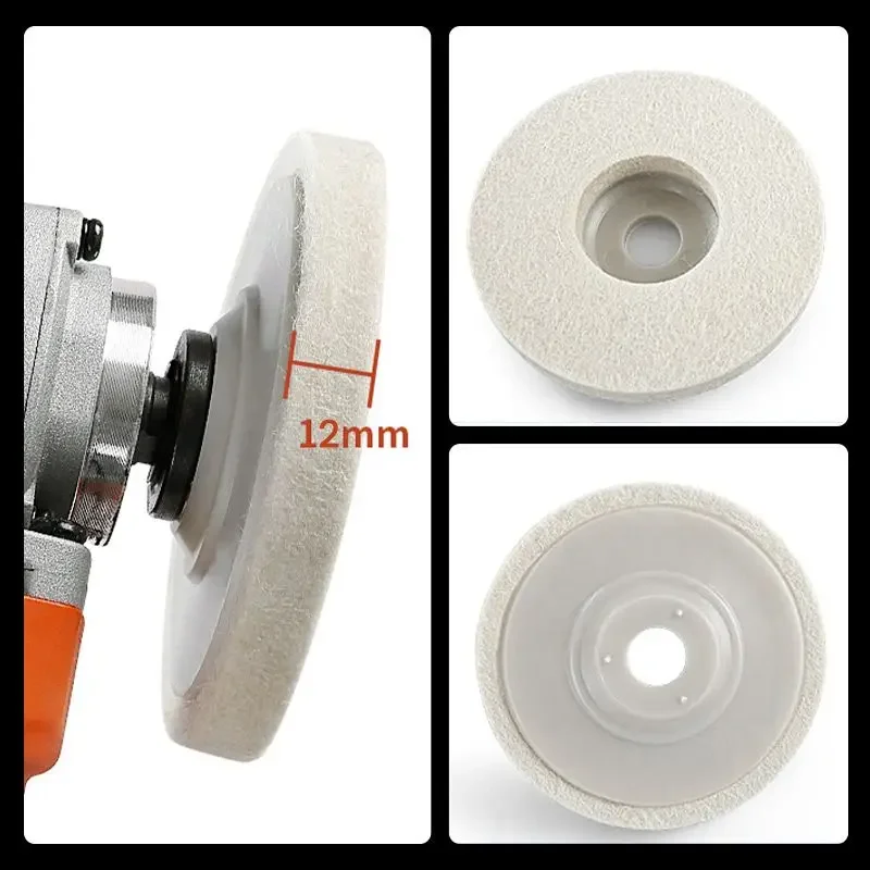 Customizable Polishing pad Wool Polishing Wheel Disc tools car Angle Grinder Felt er Pad Metal Glass