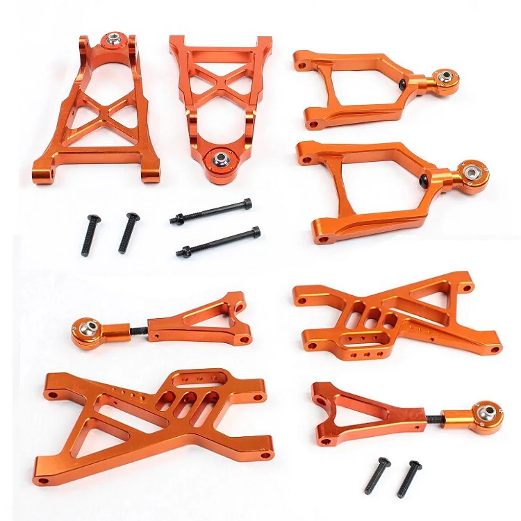 Aluminum Front /rear Lower/upper Suspension Arm Set for HPI Rovan KM Baja 5b ,ss