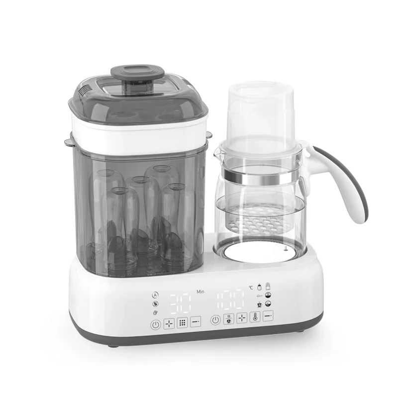 Multi-functional electric water kettle baby milk bottle warmer plastic bottle steriliser steam sterilizer with dryer