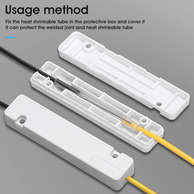 Square Optical Fiber Box Cable Protection Shell Fiber Optic Heat Shrinkable Tube Welding Interface Protection Box fiber optic protection box