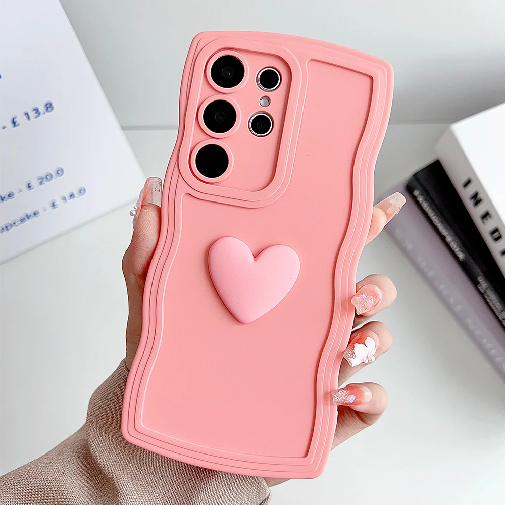 Vibrant Love Heart Silicon Phone Case - Shockproof & Soft Cover