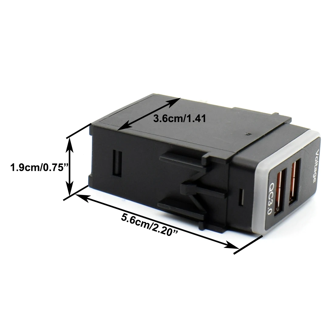 QC 3.0 Quick Charging Car Dual USB Phone Fast Charger Adapter 12V Cable for Nissan Power Adapter LED Digital Display Accessories phone charger power supply adapter