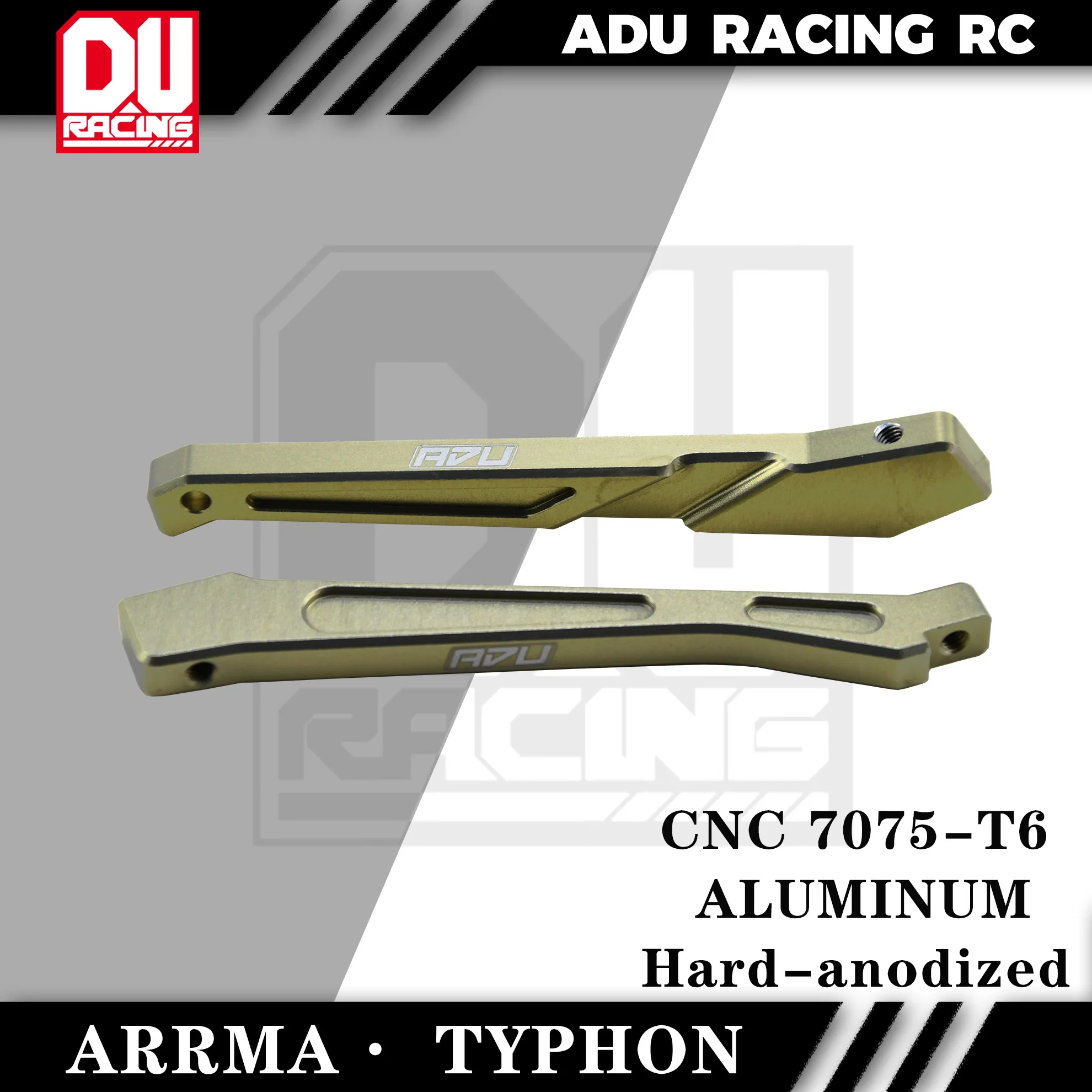 

ADU Racing FRONT REAR CENTER CHASSIS BRACE CNC 7075-T6 ALUMINUM FOR ARRMA 6S TYPHON OUTCAST NOTORIOUS