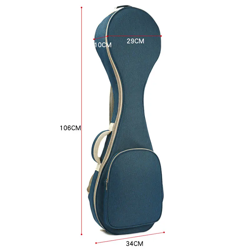 1Pc Chinese Style Pipa Bag Waterproof Portable Pipa Bag Thickened Drop-Resistant Wear-Resistant Fashion