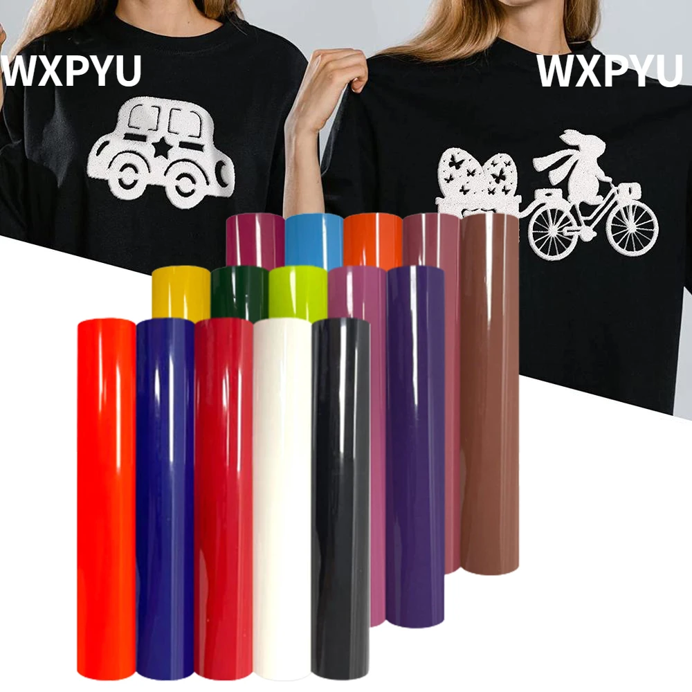 Heat Transfer Vinyl 3D Puff Heat Transfer Vinyl 1 Roll 25cmx20/30/50/75/100cm for cut Machin T-shirt Iron On