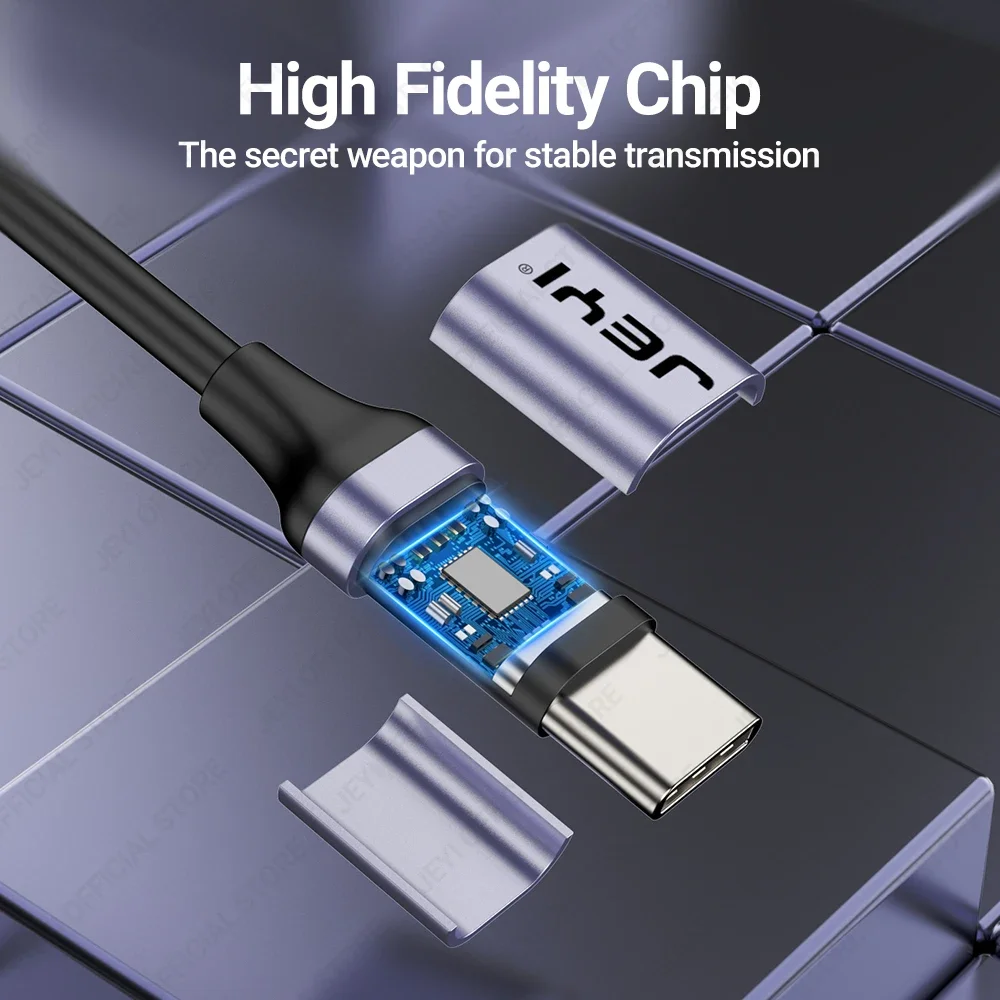 JEYI USB A to C타입 케이블 고속 충전 10Gbps 충전기 코드 아이폰 15 14 13 12 11 화웨이 P40 P30 리얼미 삼성 보조배터리용