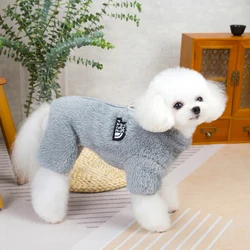 Winter Warmth Jumpsuit Coat for Pets - Cozy Zippered Jacket Overalls (Gray copy)