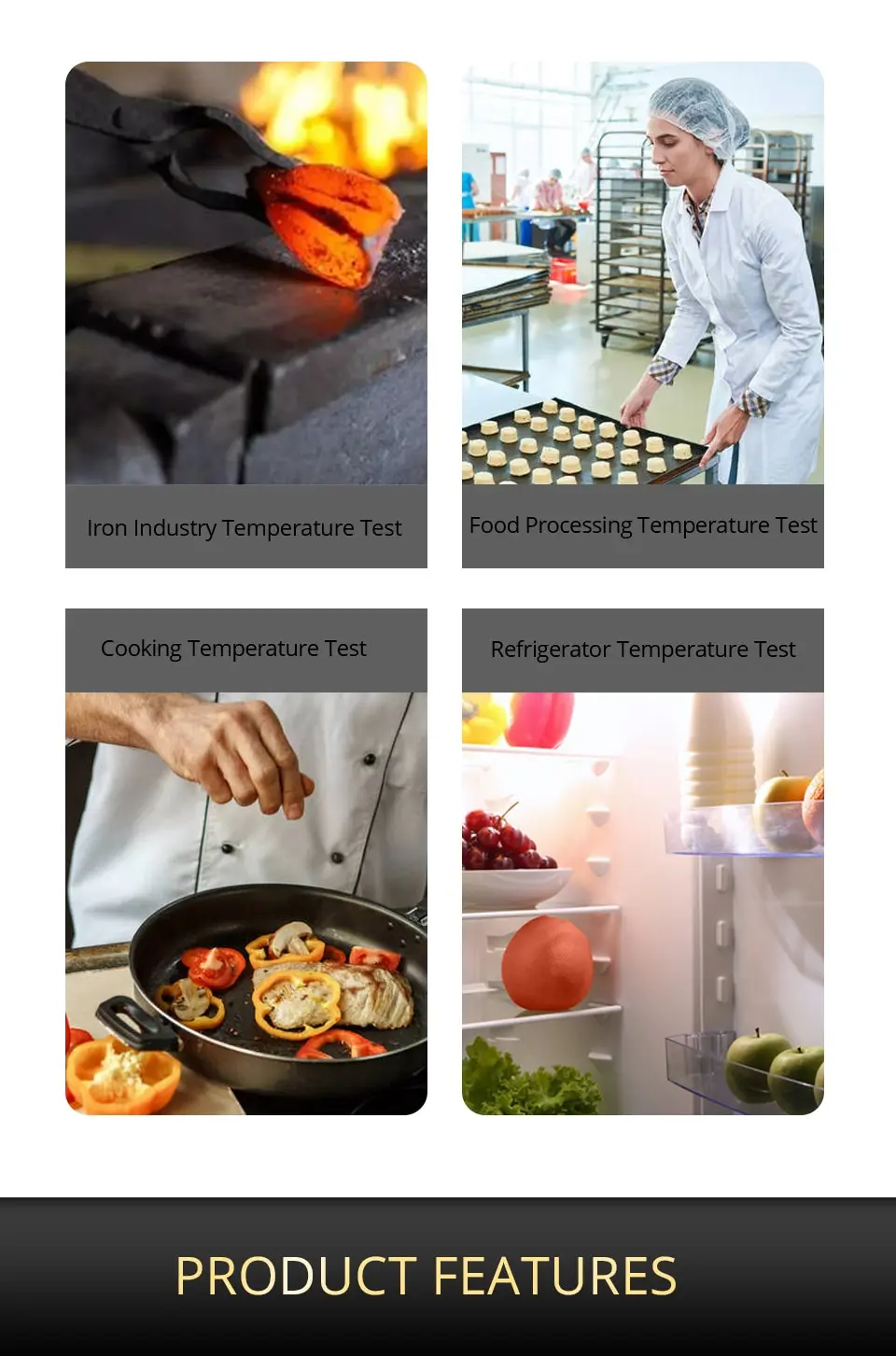 Sfe0682fc06d640b0ac735b800584b1d69 Digital Infrared Thermometer Laser Temperature Meter Non-contact Pyrometer Imager Hygrometer IR Termometro Color LCD Light Alarm Mallzona