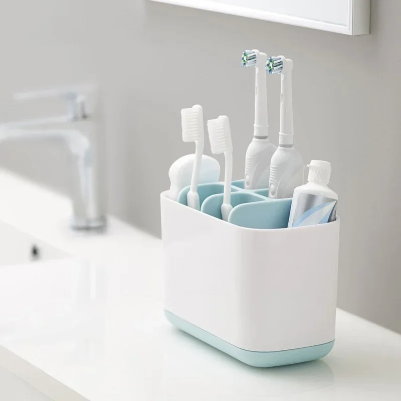 1Pc Toothbrush Bathroom Shelf Toothpaste Holder Case Shaving Makeup Brush Electric Organizer Stand Bathroom Accessories Box 1