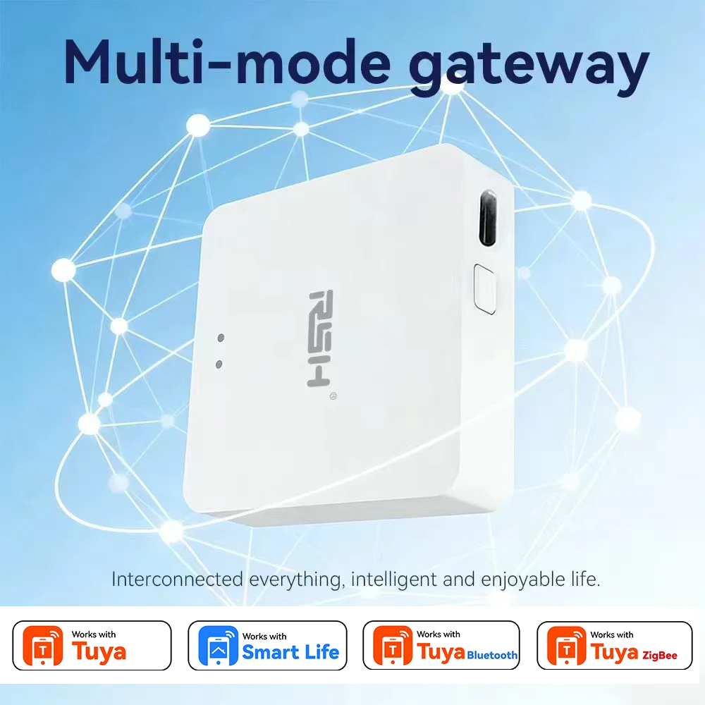 RSH 투야 지그비3.0 & 블루투스 허브 2in1 무선 스마트 게이트웨이 (스마트 라이프, 시리, 알렉사, 구글 홈 음성 지원, 집 전체 스마트 제어)