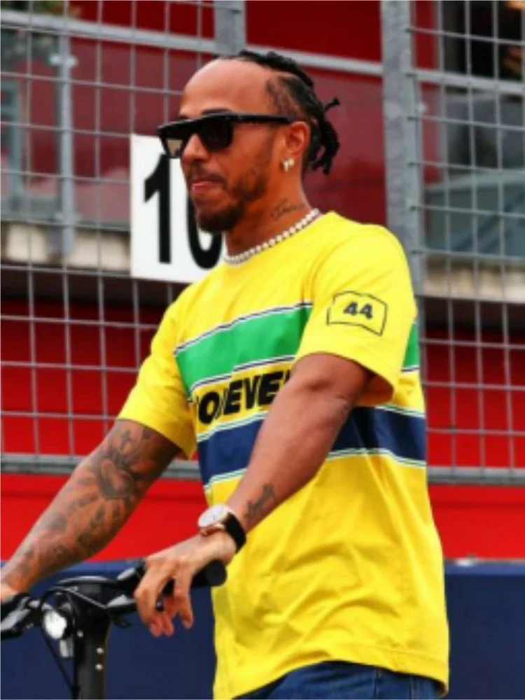 Altijds Senna T-Shirt2024 Modemannent-Shir 캐주얼 Ayrtonsenna BraziliaanseFormule1LegendeT-Shirt Grafisch 특대 Senna 3