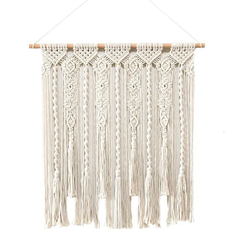 

Macrame Wall Hanging Handwoven Bohemian Cotton Rope Boho Tapestry Home Decor Boho Bohemian Woven Tapestry Wall Art