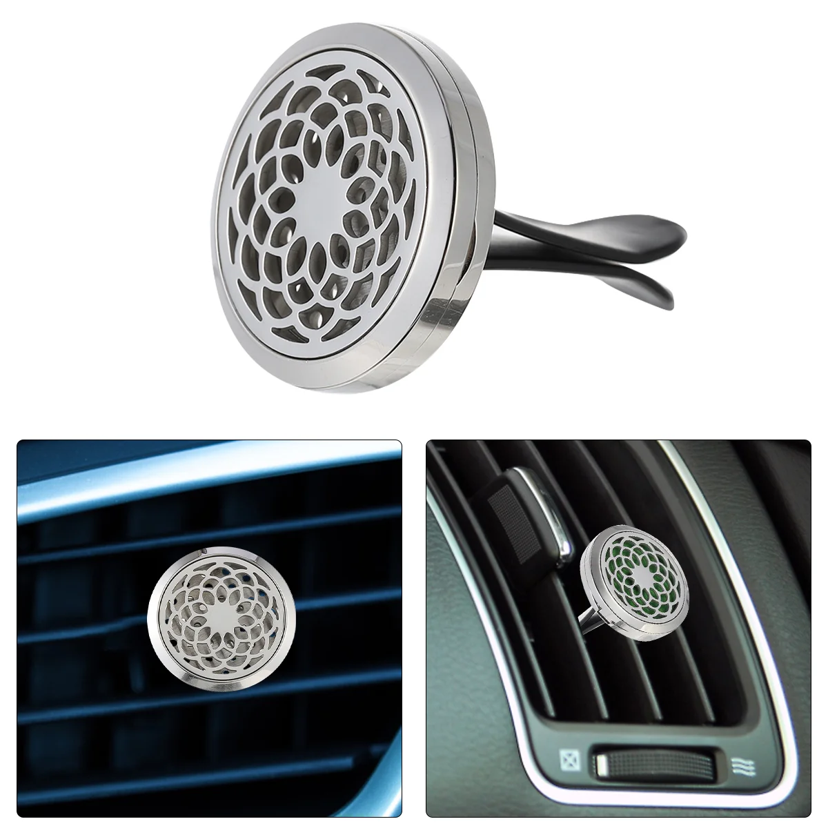 

Hollow Car Aromatherapy Clip Car Vent Diffuser Car Decoration (Assorted Color)