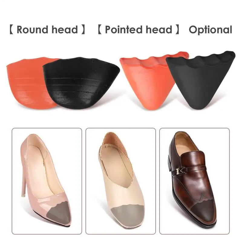 1 pair Women's Sponge Forefoot Insert Pads Reduce Shoe Size Pain Relief High Heel Filler Insoles Adjust Toe Plug Cushions