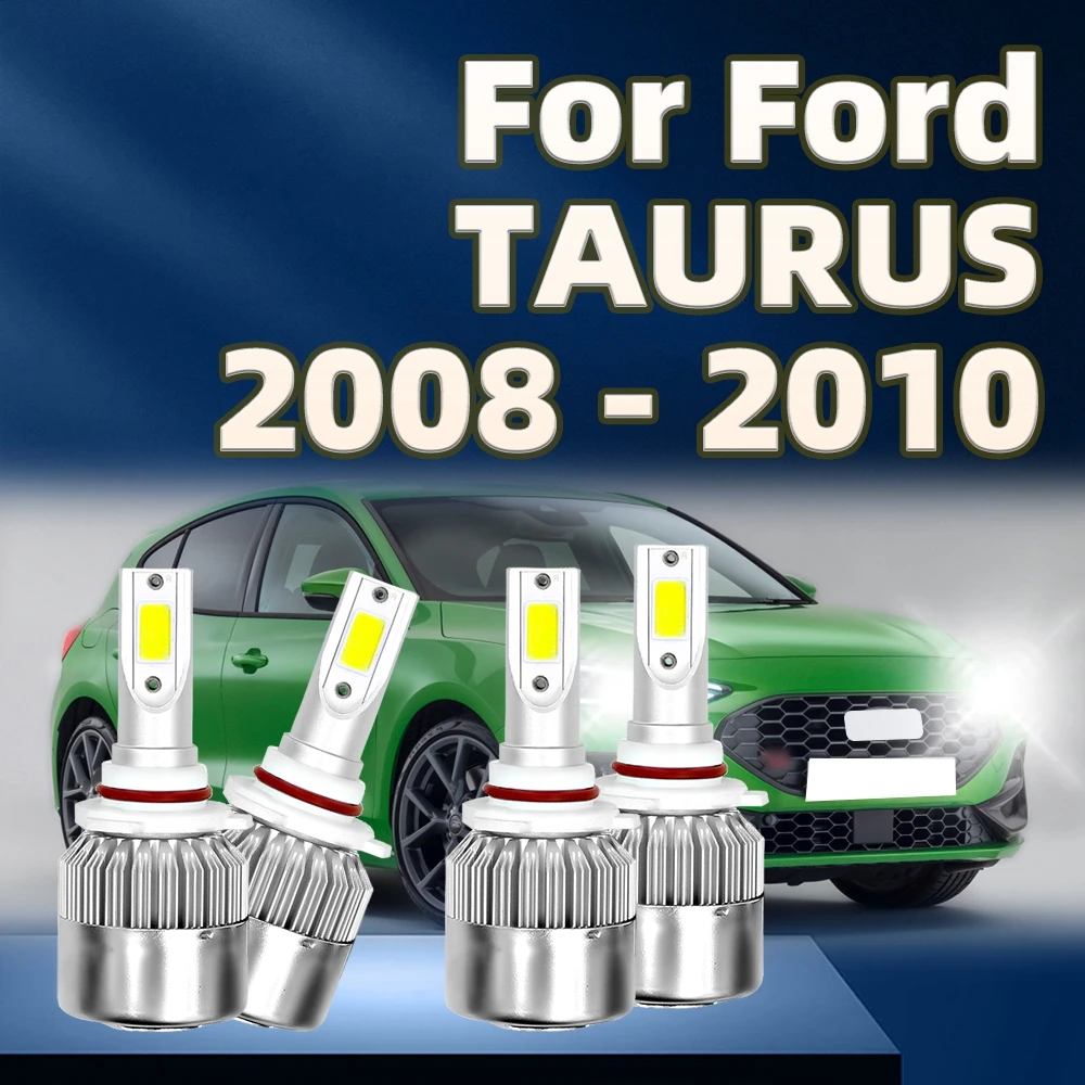 

4 шт., автомобильные фары 9005 лм 9006 HB3 6000 HB4 12 в 2008 K для Ford TAURUS 2009 2010