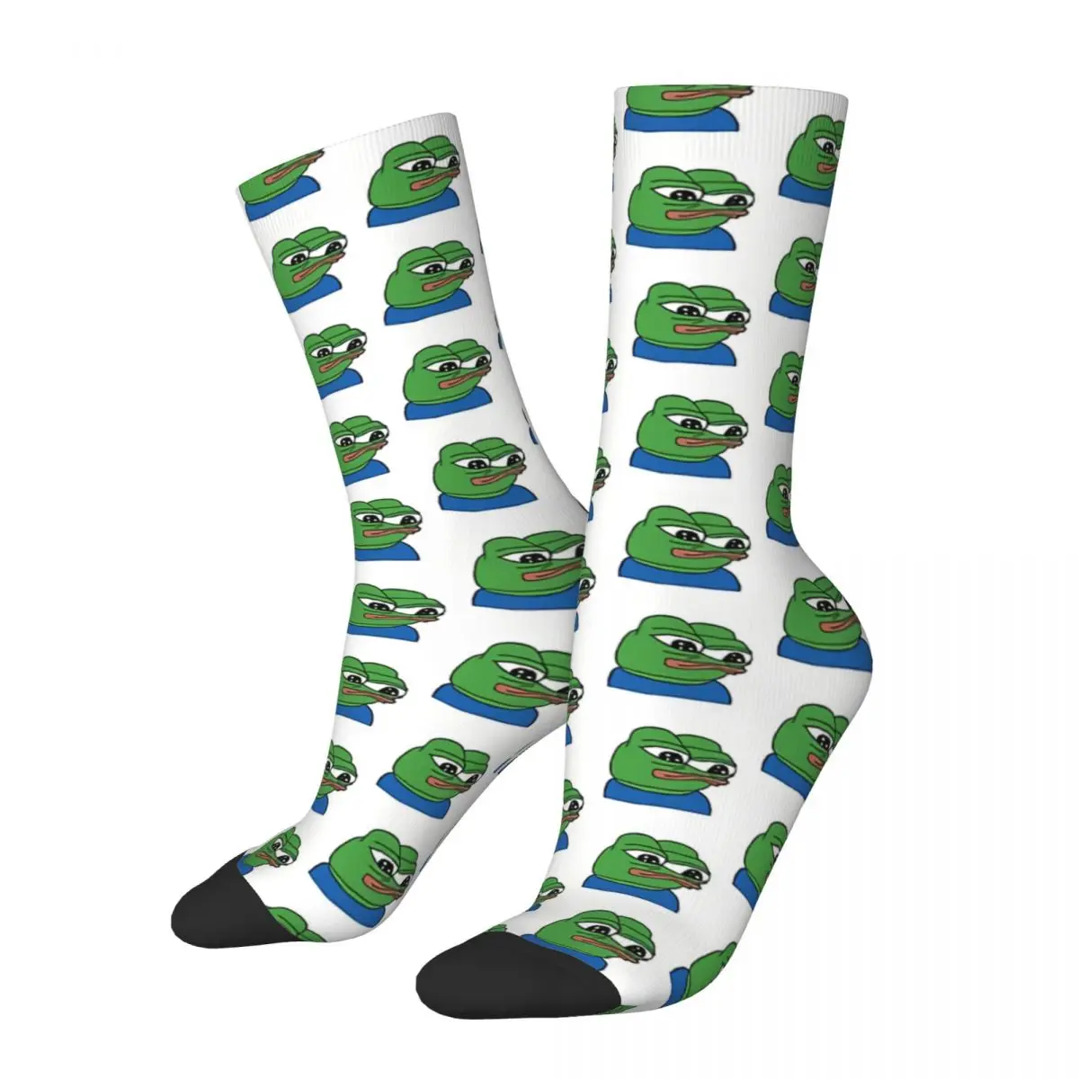 

Hip Hop Vintage EMO Crazy Men's Socks Pepe The Frog Unisex Harajuku Pattern Printed Happy Novelty Crew Sock Boys Gift