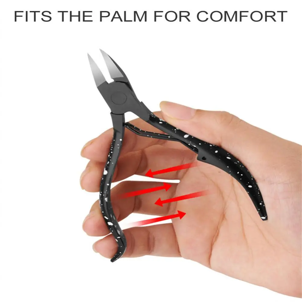 Nail Clipper Cuticle Scissors Correction Thick Nails Ingrown Toenails Oblique Mouth Dead Skin Dirt Remover Paronychia Nail Tools 5