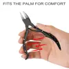 Nail Clipper Cuticle Scissors Correction Thick Nails Ingrown Toenails Oblique Mouth Dead Skin Dirt Remover Paronychia Nail Tools 5