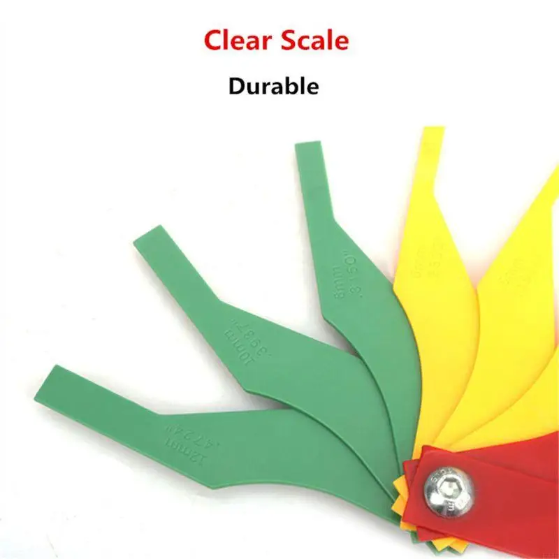 E74E Car Brake Pad Scale Thickness Gauge Car Brake Block Wear Measuring Instrument for Protection Tool Feeler Gauge Detector