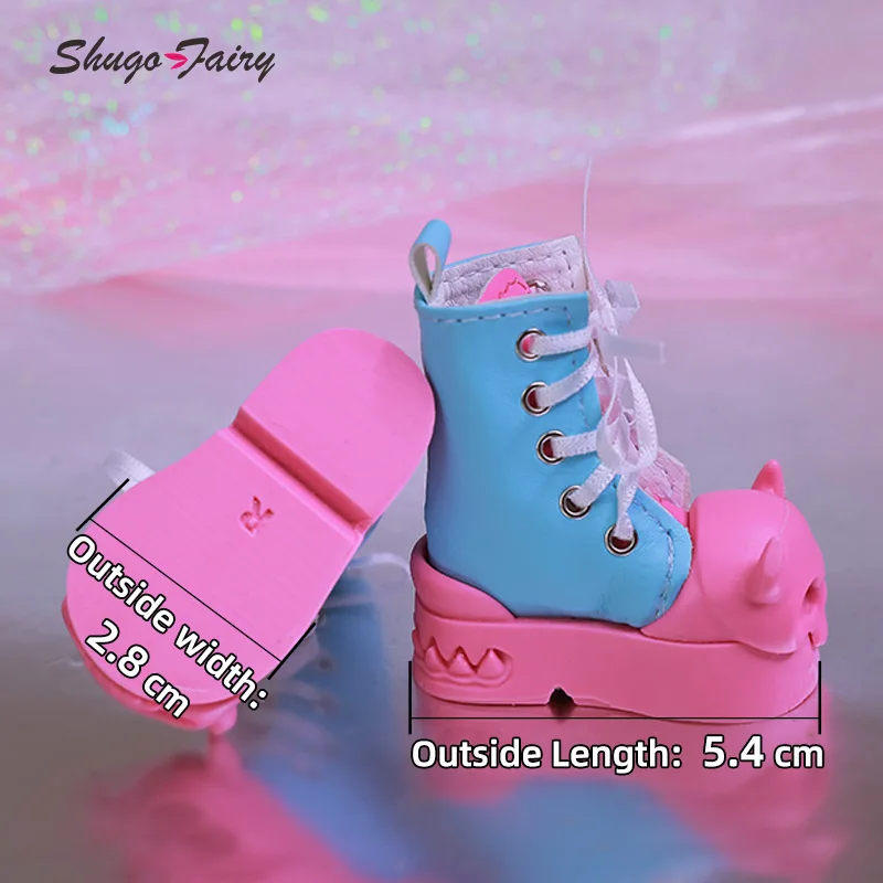 Shuga Fairy Halloween Devil Shoes for 1/4 Slim Una BJD Doll