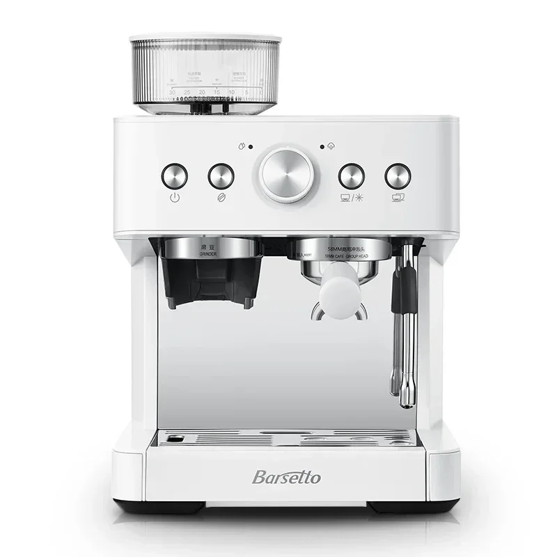 Barsetto 01C Cold Brew Coffee Machine 58MM Brewing head Household small Italian grinding bean milk foam machine 220V 6