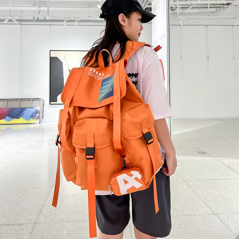 Large Street Skate Backpack Outdoor Men Women Fashion Laptop Bag Fitness Gym Workout Rucksack Students High School Bookbag