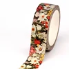 2025 NEW 1PC 10M Decor Wild Flowers Paper Washi Tapes Set for DIY Scrapbooking Adhesive Masking Tape Cute Journaling Stationery 5