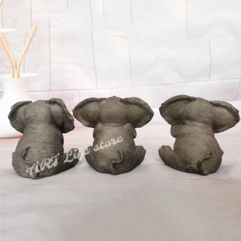 Adorable Elephant Silicone Mold 6