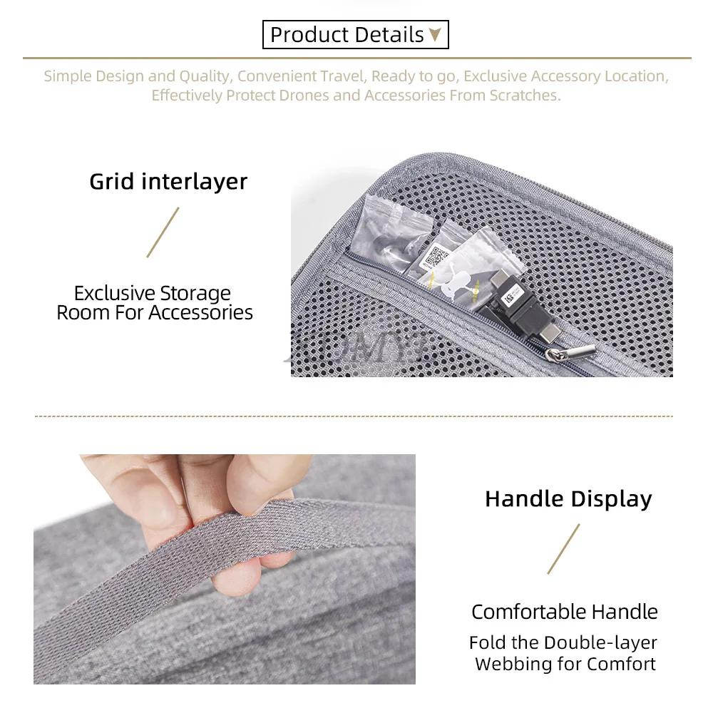 Mini Storage Bag For DJI NEO Waterproof Handheld Bag Travel Shockproof Carrying Case For DJI NEO RC N3 Controller Accessories