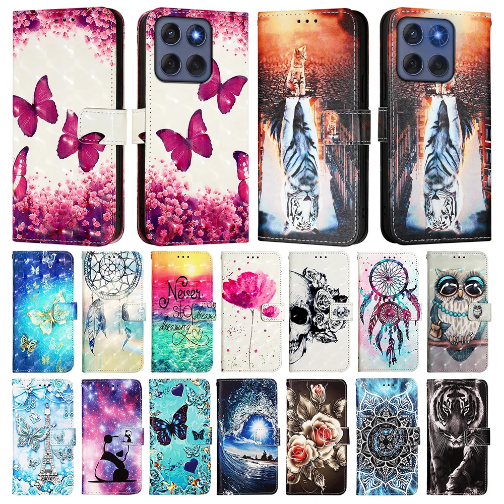 Elegant Leather Wallet Case with Card Holder & Shockproof Protection
