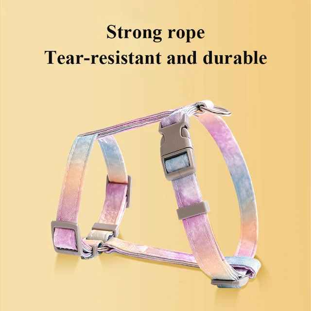 Cat Harness and Leash Set Adjustable Escape Proof Pet Harness for Kitten Outdoor Walking Cat Collar Lead Leash Pet Supplies 4
