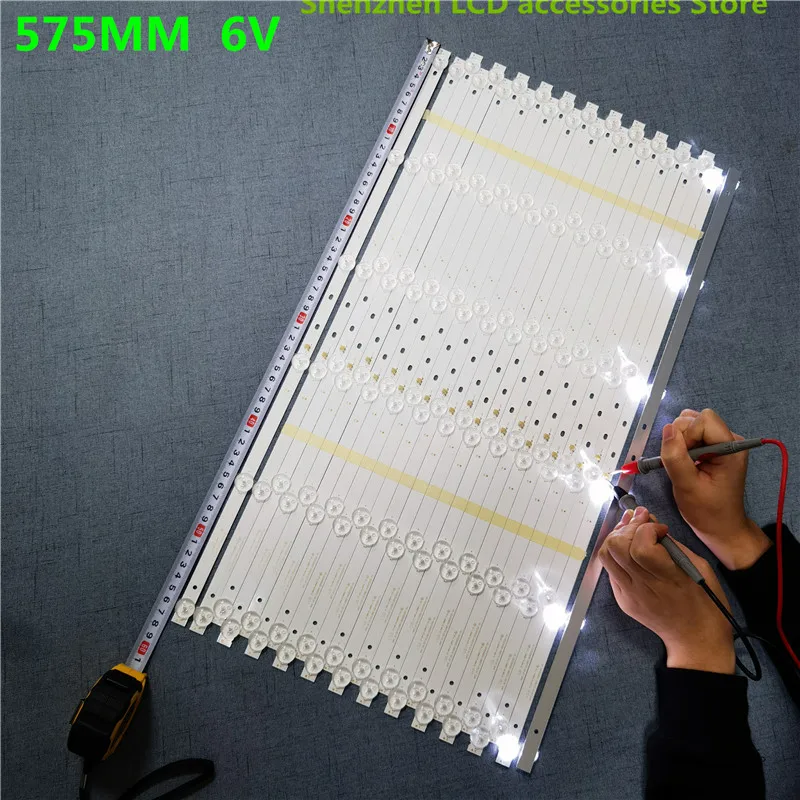 TV backlight bar 6Leds HL-00320A30-0601S-07 A1  IP-LE32/495523 LCD 575mm 6lamp 6V 100%NEW   5