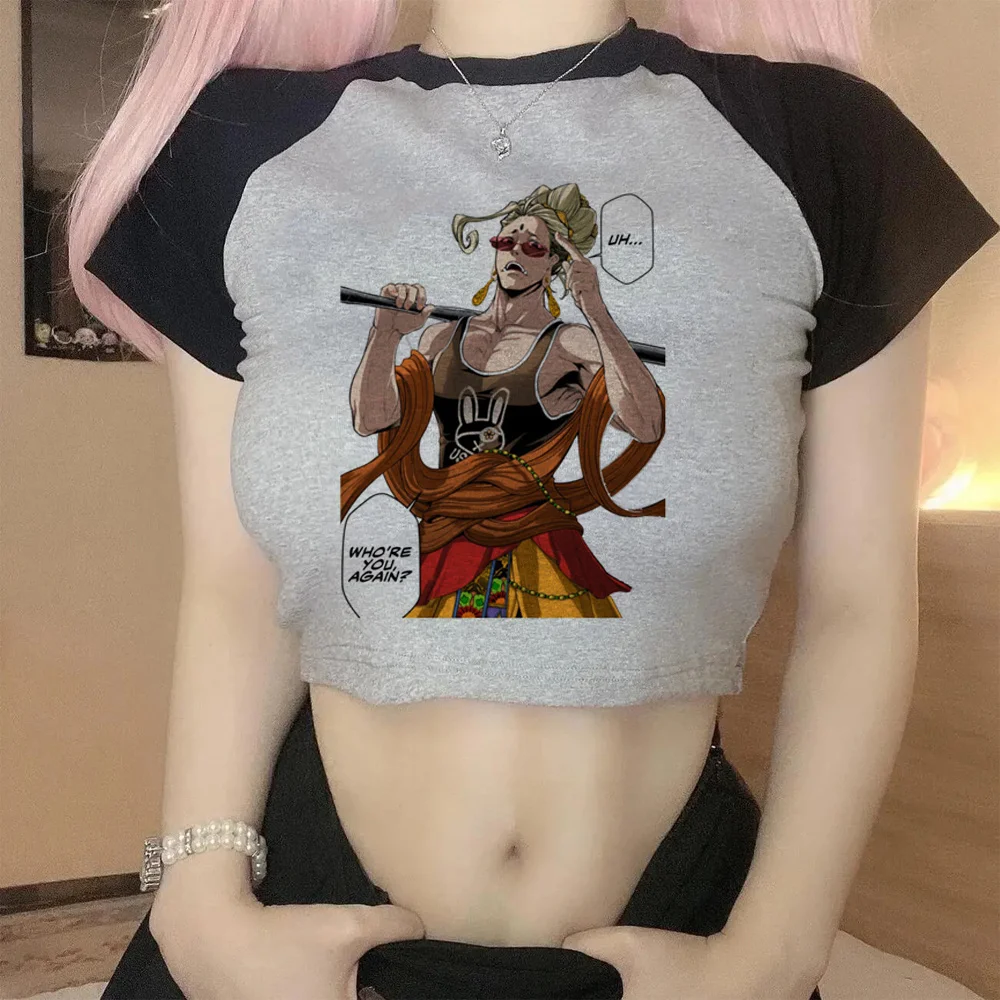 Record Of Ragnarok Estetica Grafica Gotica Crop Top Donna Cyber Y2K Gothic Kawaii Cute Crop Top Tee