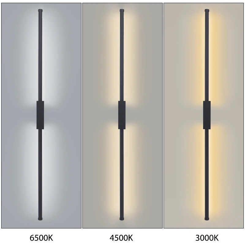 120CM Minimalist Indoor LED long wall lamp Sofa Background Bedroom Living Room Long LED Wall Light Home Decoration 3